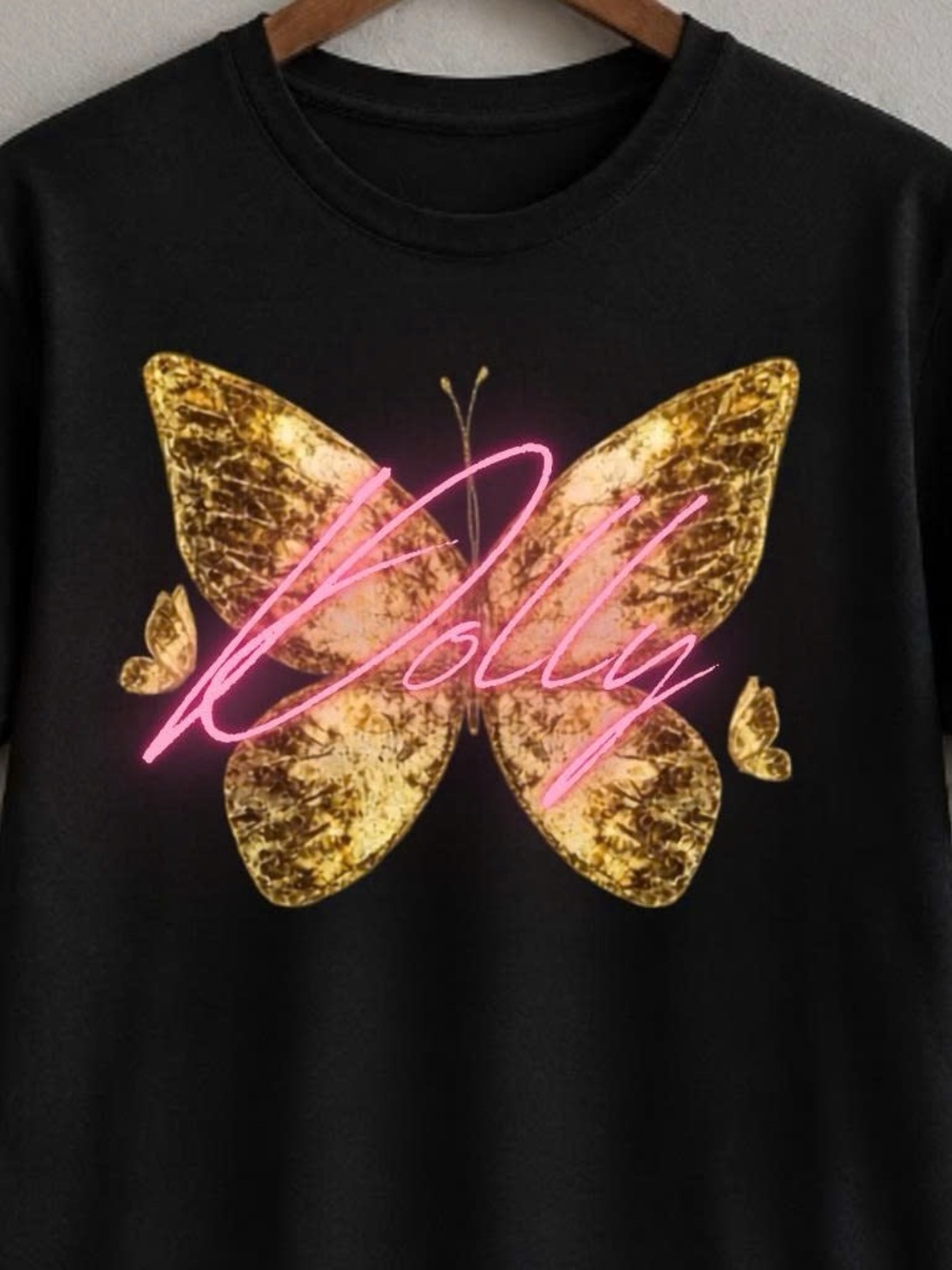 Gildan Dolly Parton Butterfly Graphic Tee - Picture 2 of 3